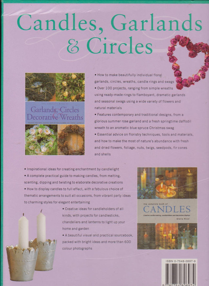 Candles, Garlands & Circles: How to Create Stunning Displays with Flowers, Natural Materials, Candles and Candleholders, in Two ,Used