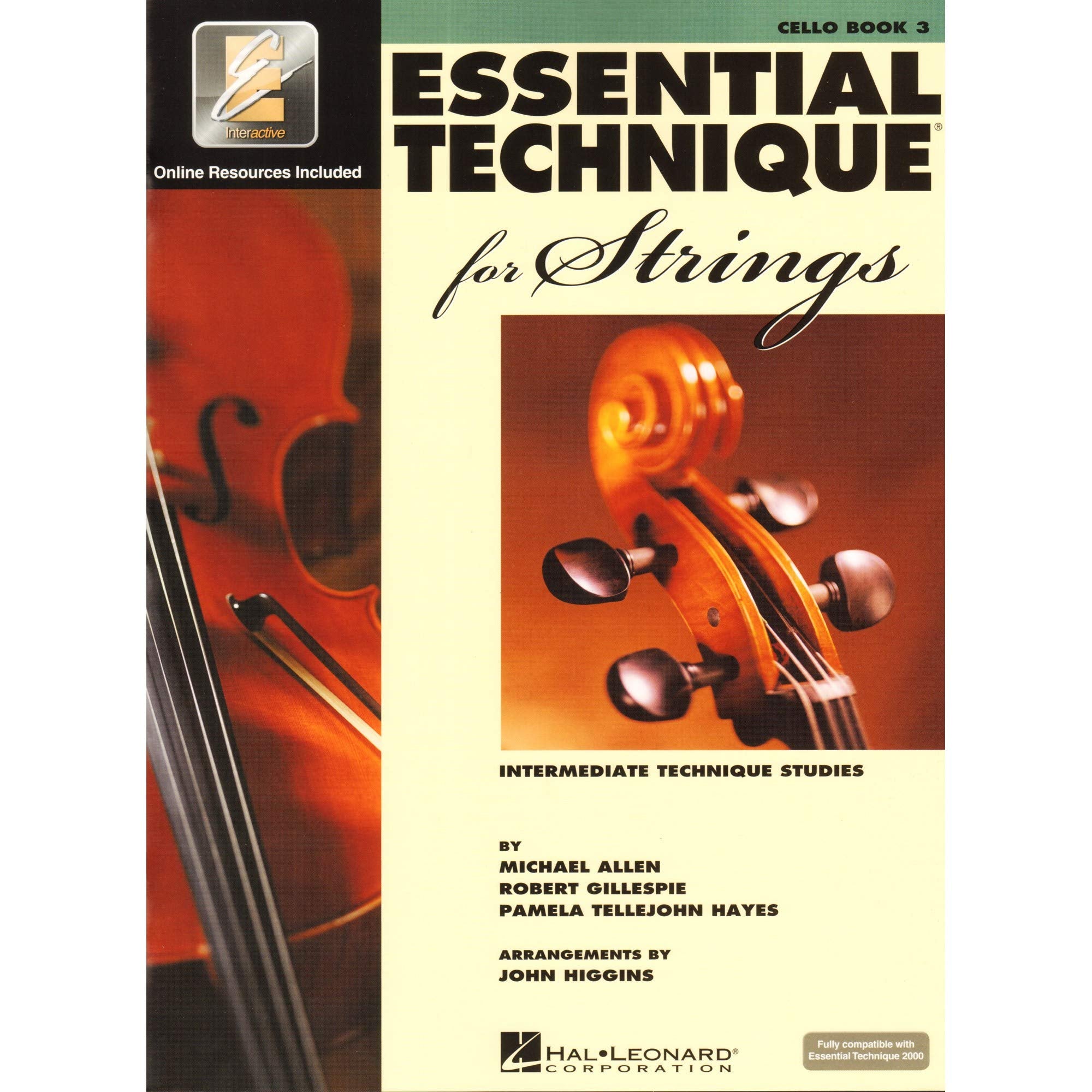 Hal Leonard Essential Technique for Strings  Cello (Book 3 with EEi),New