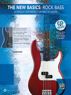 The New Basics  Rock Bass: A Totally Different, Fun Way to Learn, Book & CD,Used