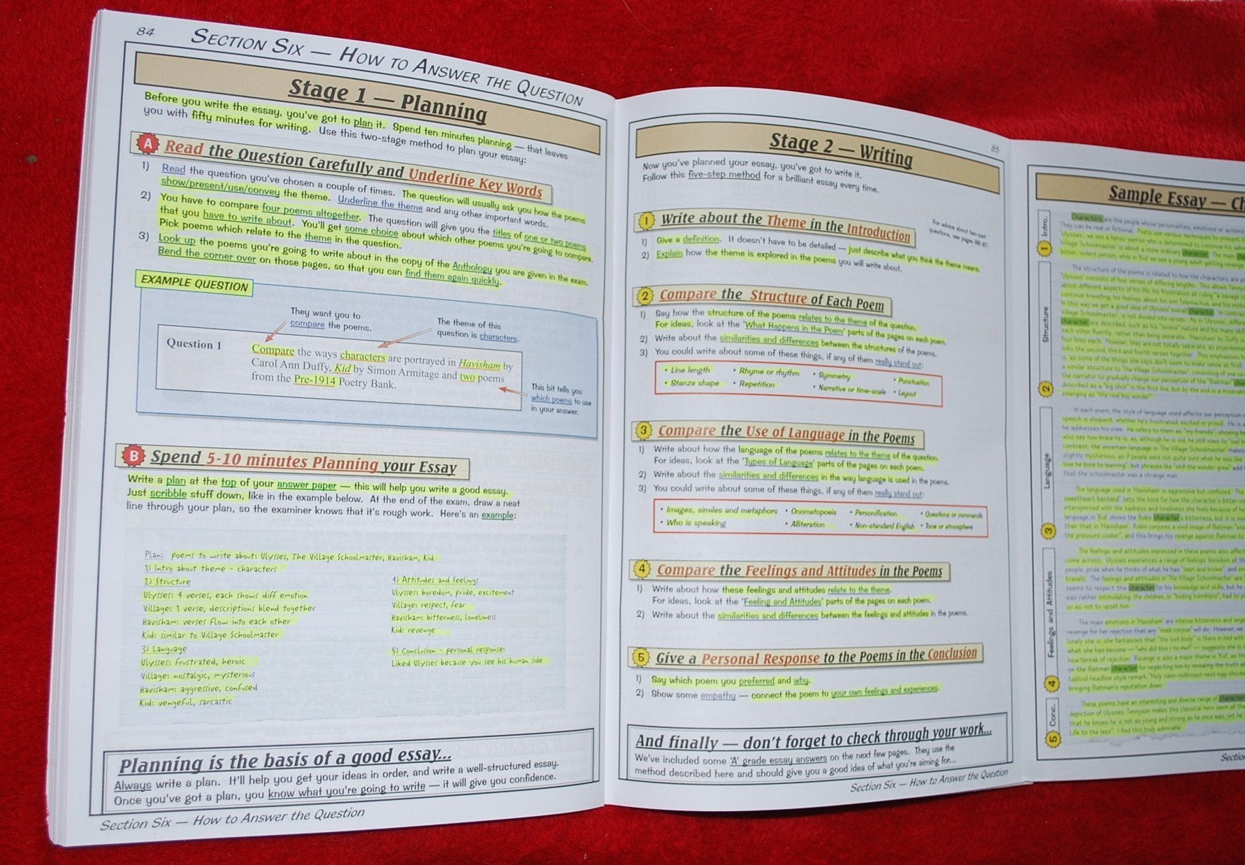 AQA Anthology Study Guide Poems from Duffy, Armitage, Pre 1914,Used