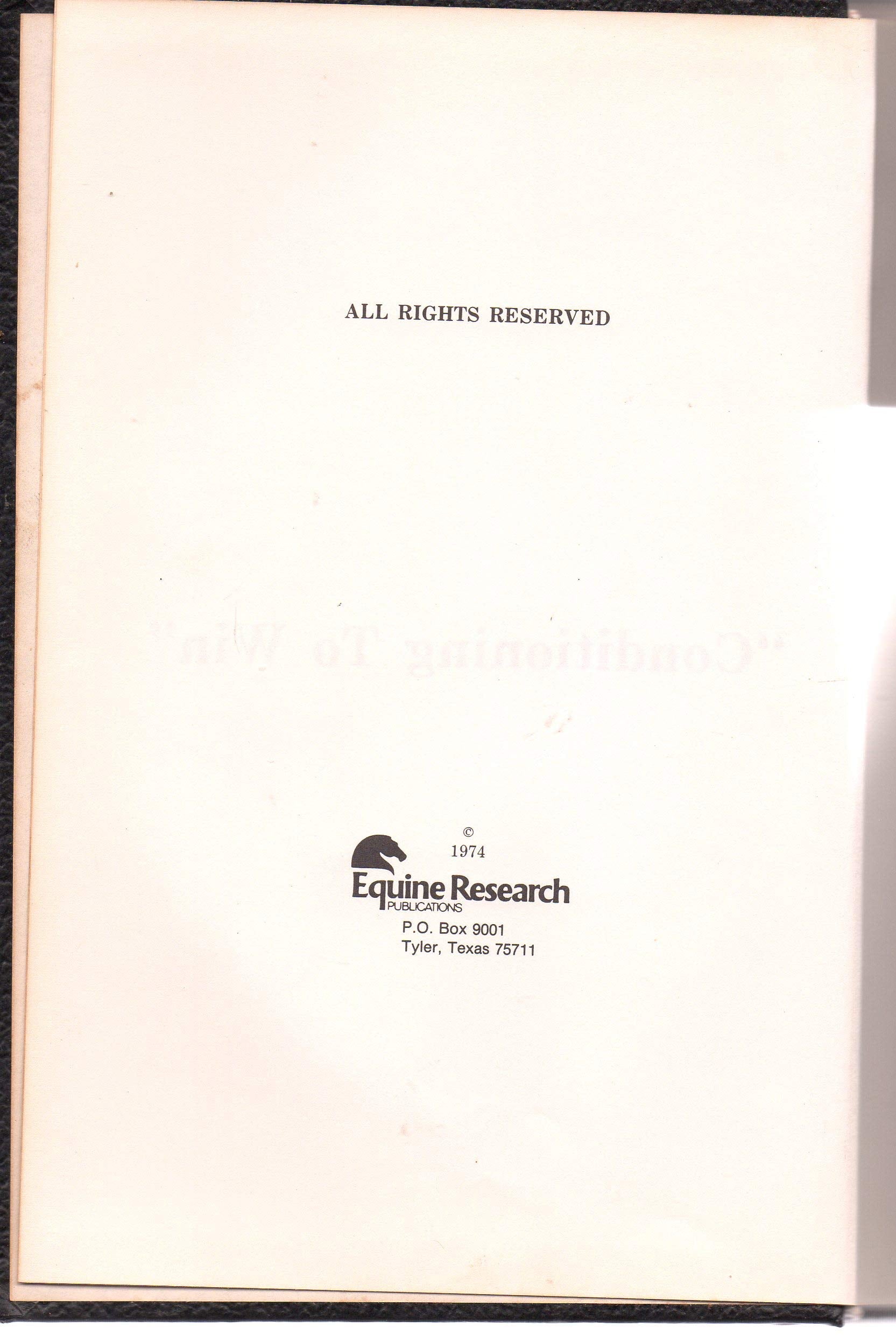 Conditioning to Win,Used