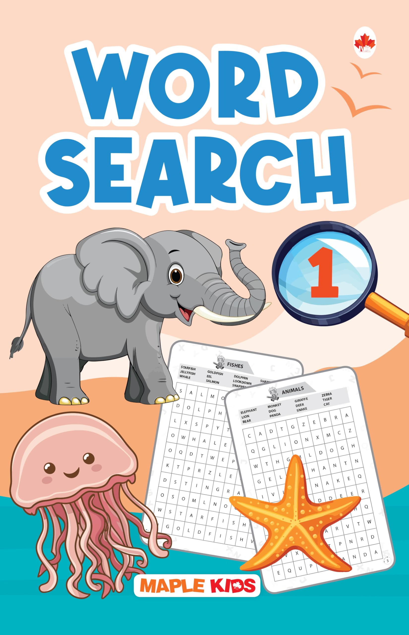 Activity Book For Kids - Word Search - 1 - Book For Kids 3+ Years Old - Kids Activity Book - Word Search Book For Children - Early Learning - English Activity Book - Kids Word Search