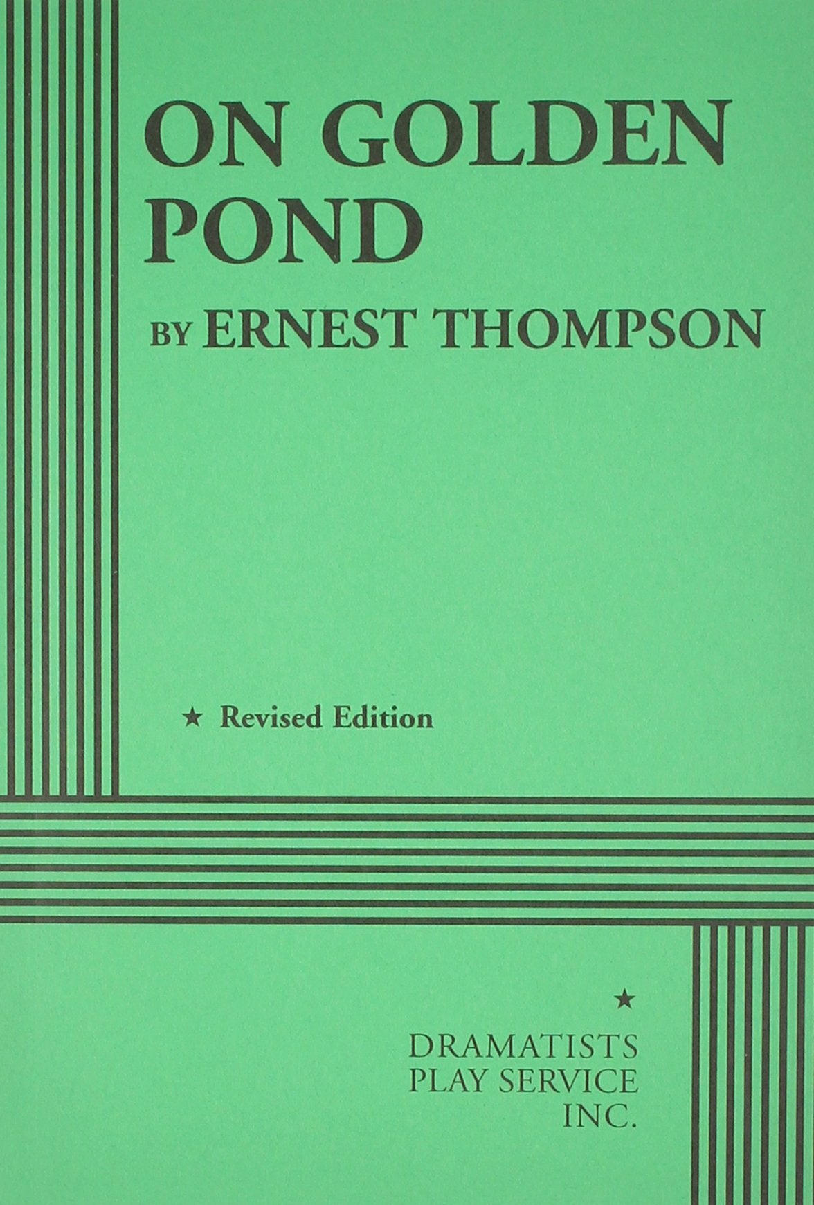 On Golden Pond. (Acting Edition for Theater Productions),Used