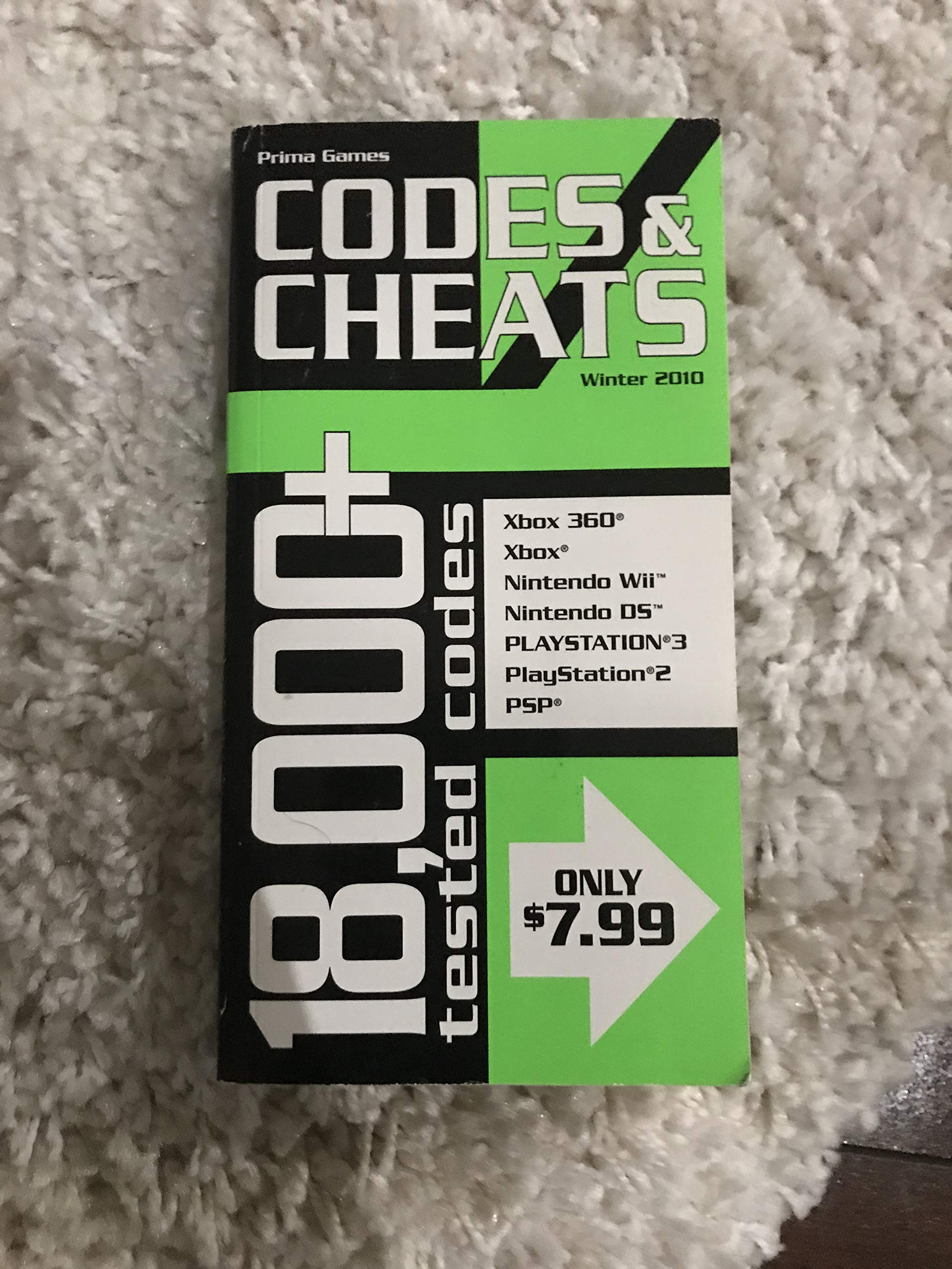 Codes & Cheats Winter 2010: Prima Official Game Guide,Used