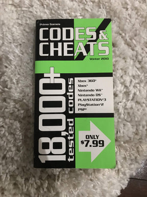 Codes & Cheats Winter 2010: Prima Official Game Guide,Used