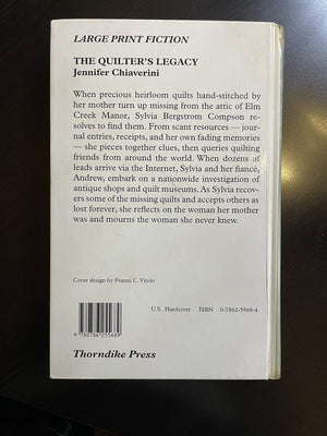 The Quilter's Legacy (Elm Creek Quilts Series #5),Used