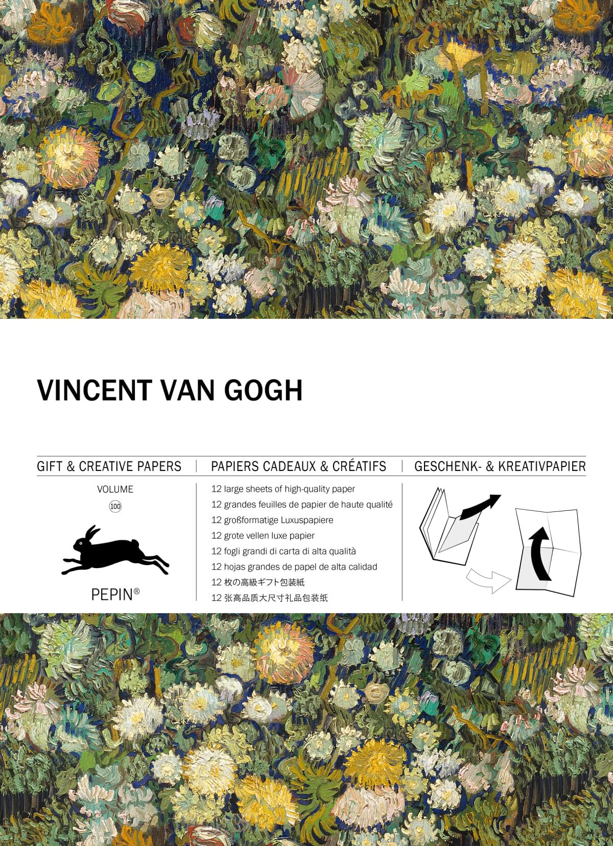 Vincent van Gogh: Gift & Creative Paper Book Vol.100 (Multilingual Edition) (English, French, German and Spanish Edition),Used