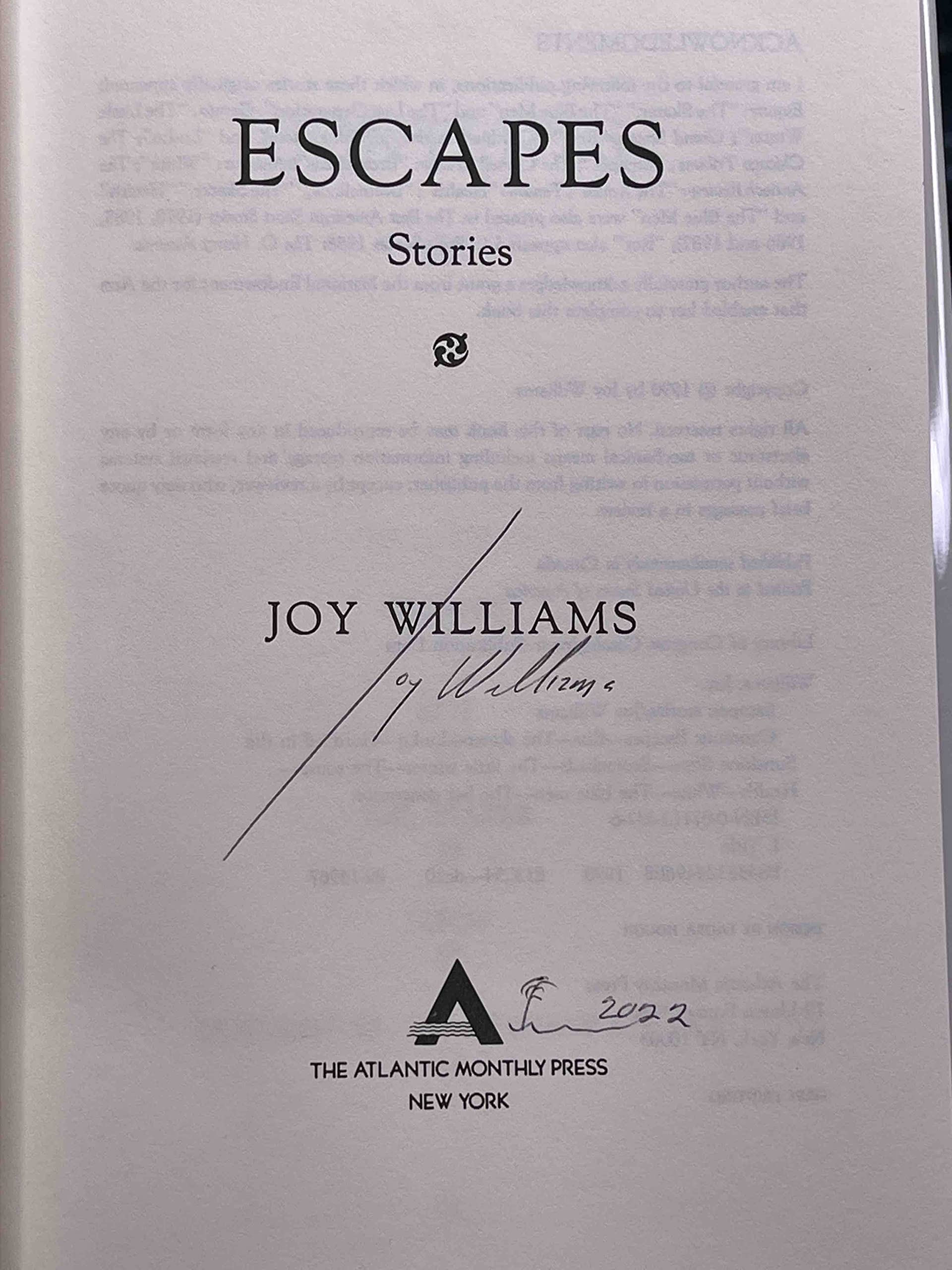 Escapes: Stories,Used