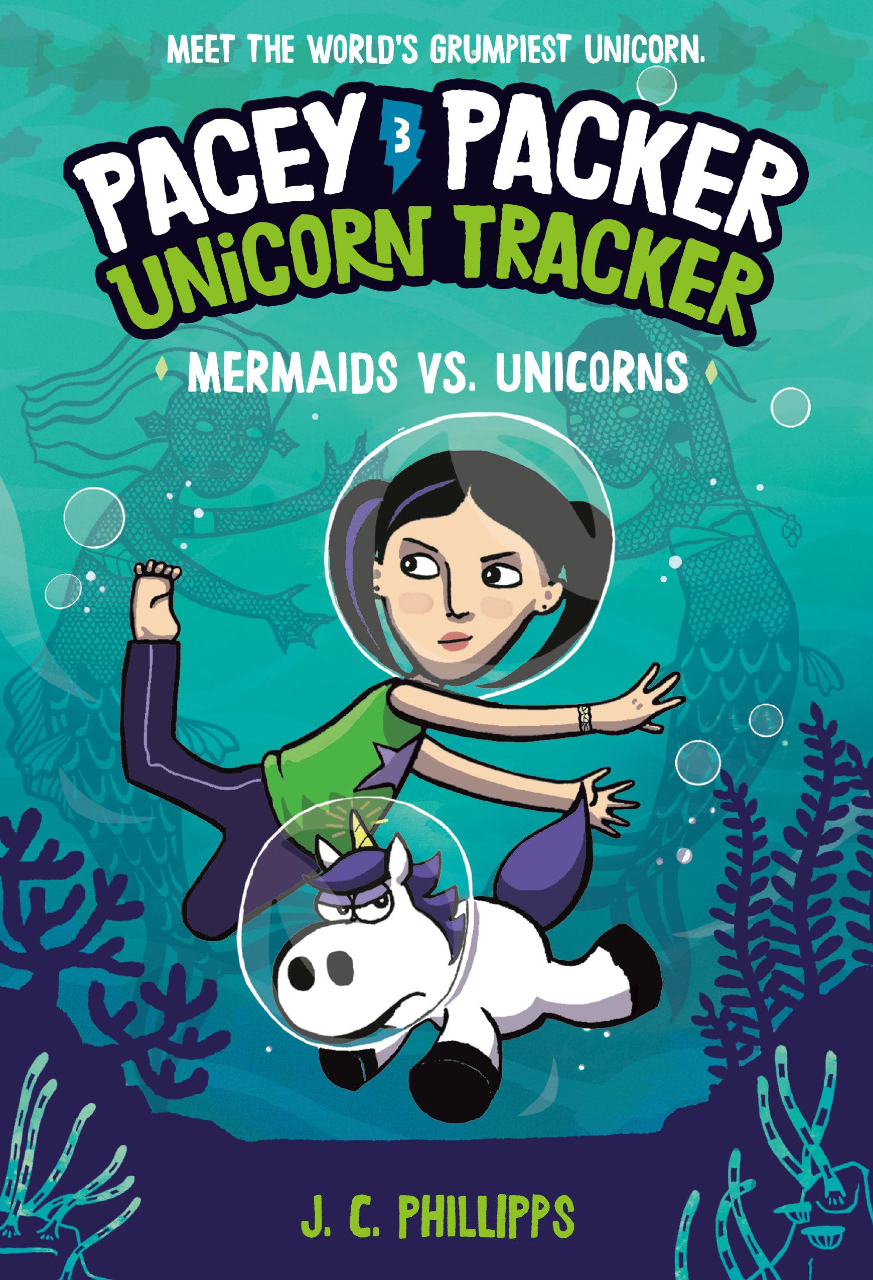 Pacey Packer, Unicorn Tracker 3: Mermaids Vs. Unicorns: (A Graphic Novel),Used