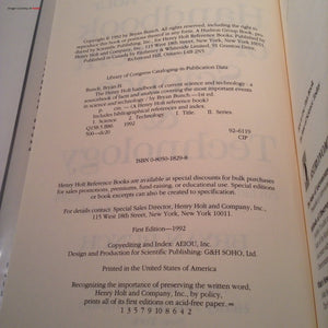 The Henry Holt Handbook of Current Science & Technology: A Sourcebook of Facts and Analysis Covering the Most Important Events i,Used