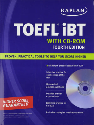 Kaplan TOEFL iBT with CDROM,Used