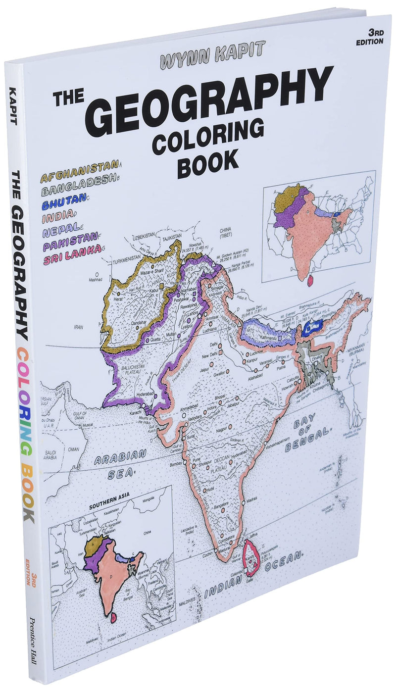 Geography Coloring Book,New