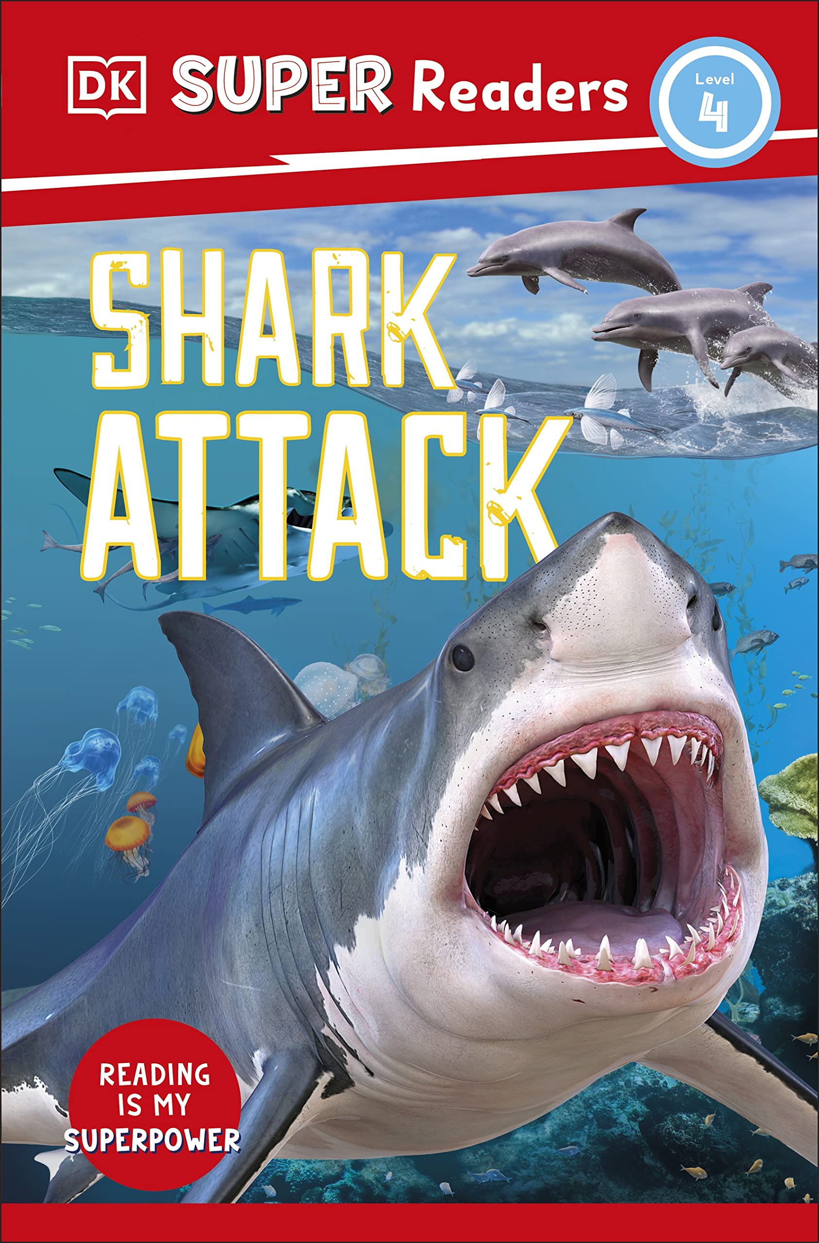 Dk Super Readers Level 4 Shark Attack,New