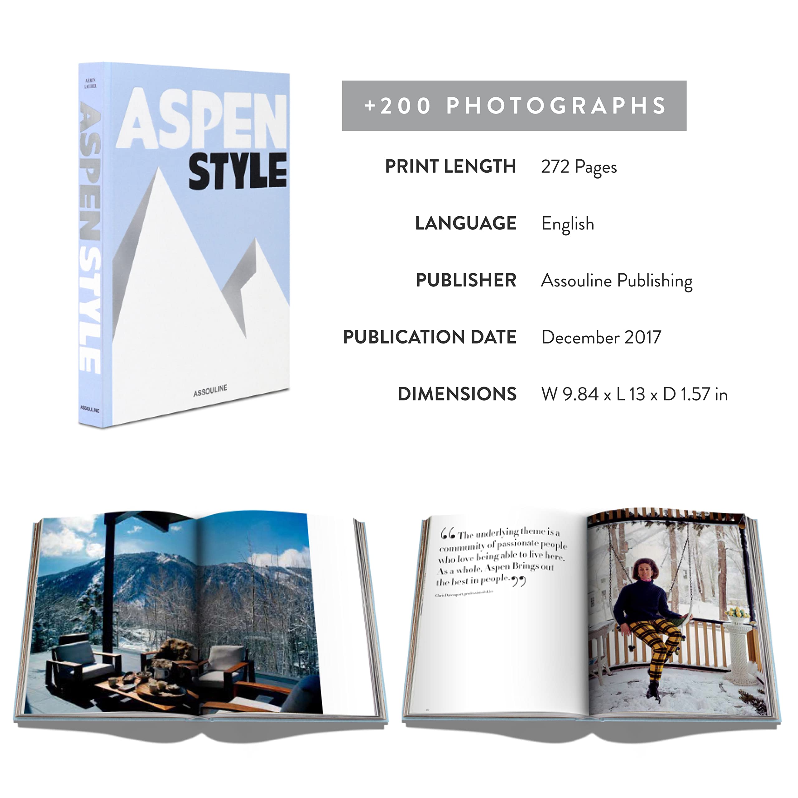 Aspen Style  Assouline Coffee Table Book