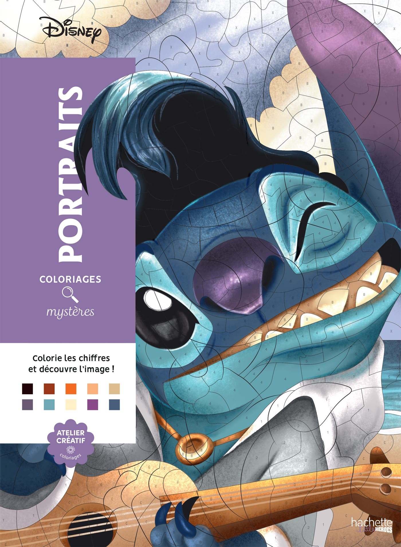 Coloriages mystres Disney  Portraits (trompe l'oeil),New