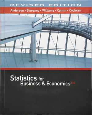 Statistics for Business & Economics, Revised (with XLSTAT Education Edition Printed Access Card),Used