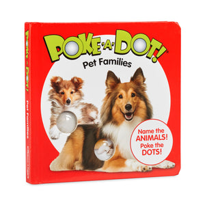 Melissa & Doug Childrens Book  PokeaDot: Pet Families (Board Book with Buttons to Pop)