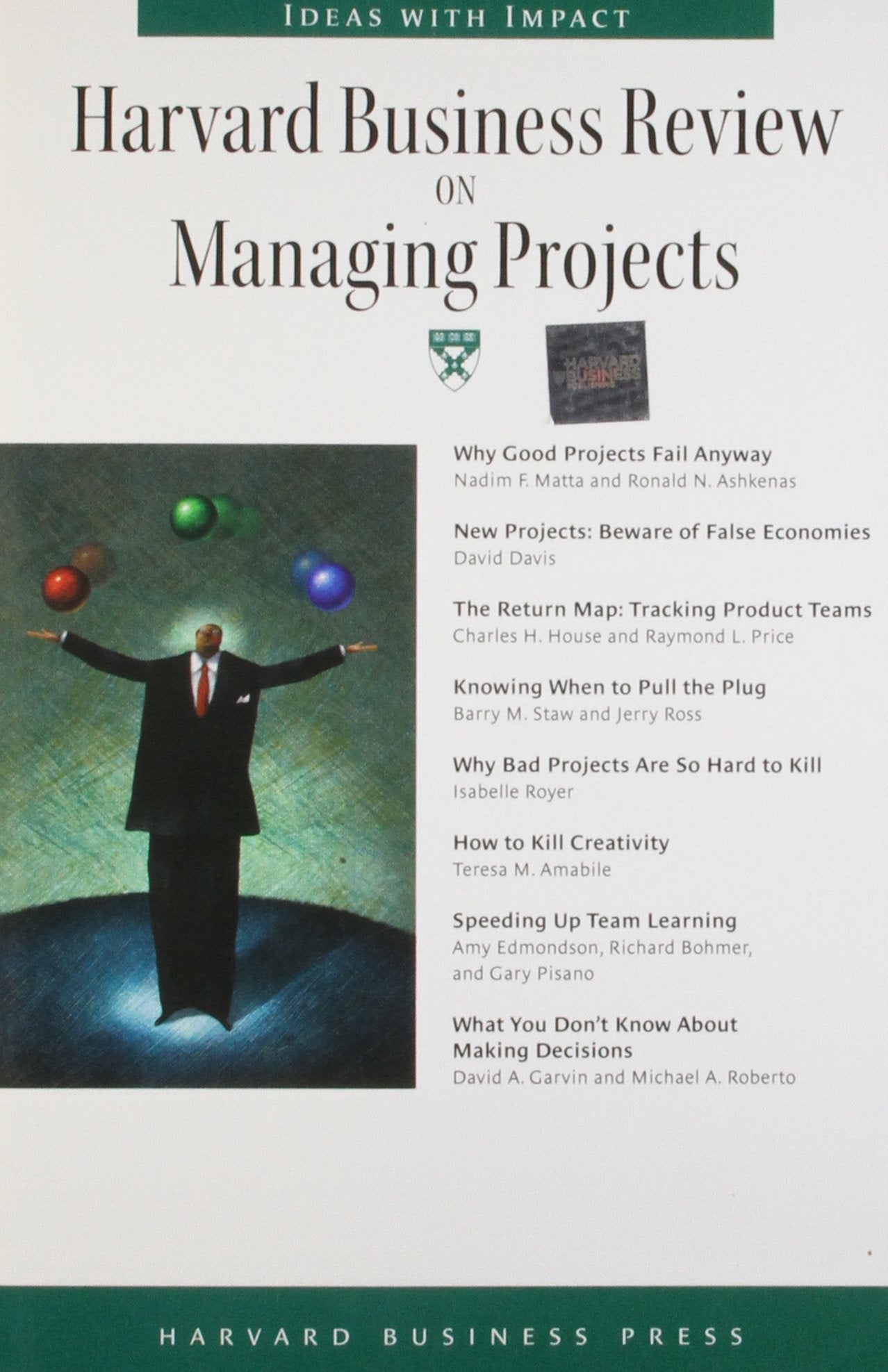 Harvard Business Review On Managing Projects (Harvard Business Review Paperback Series),New