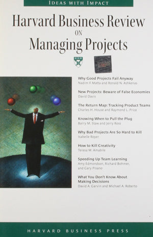 Harvard Business Review On Managing Projects (Harvard Business Review Paperback Series),Used