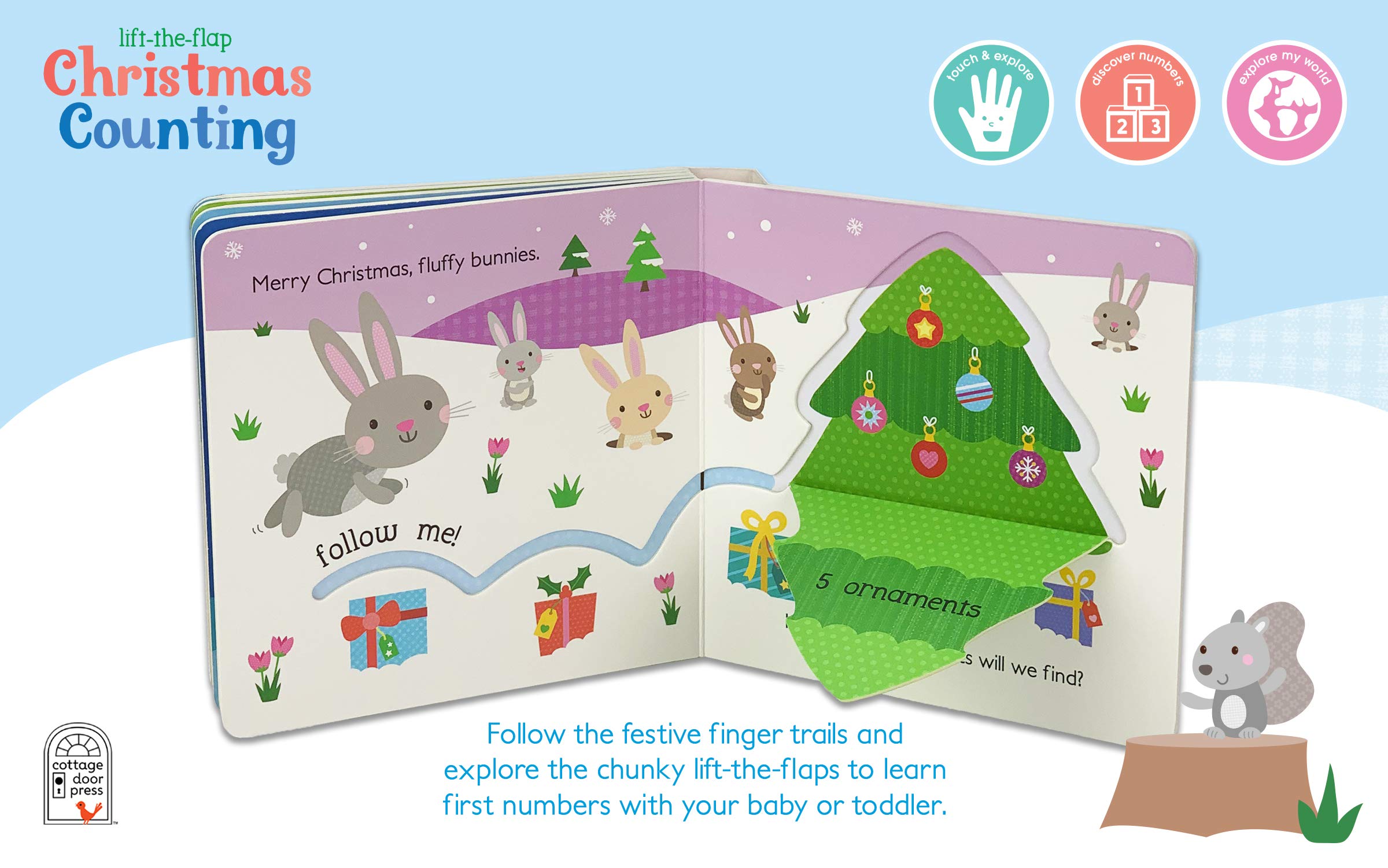 Christmas Counting (Channel Lifttheflap) (Lift and Trace Children's Interactive Board Book),Used