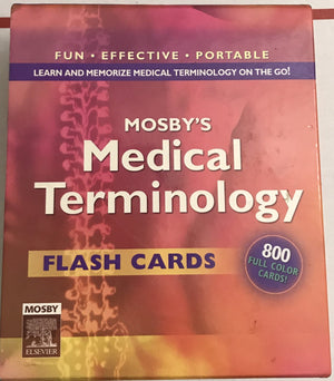 Mosby's Medical Terminology Flash Cards - Medium Size Study Aid for Healthcare Professionals and Students