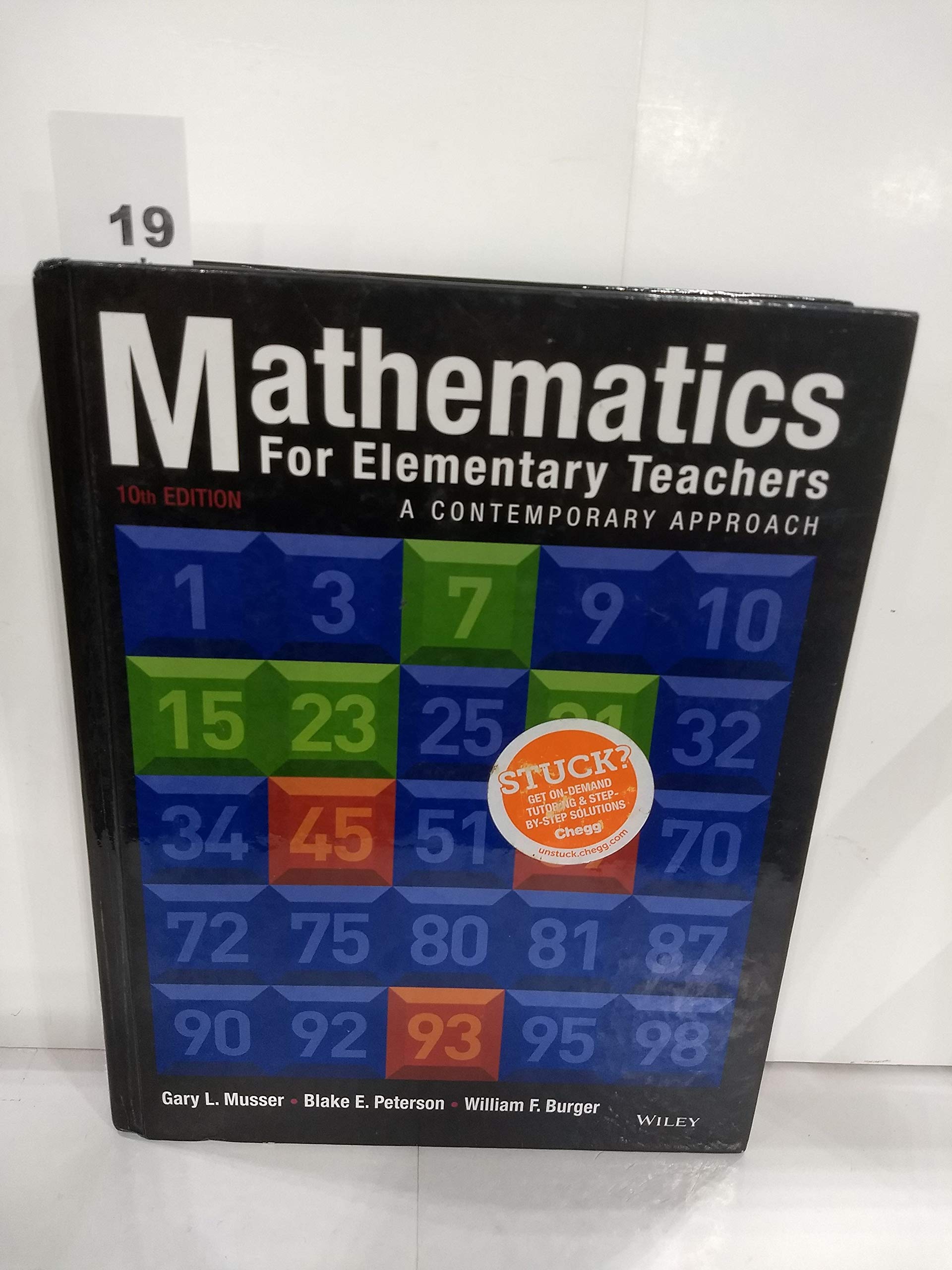 Mathematics For Elementary Teachers: A Contemporary Approach