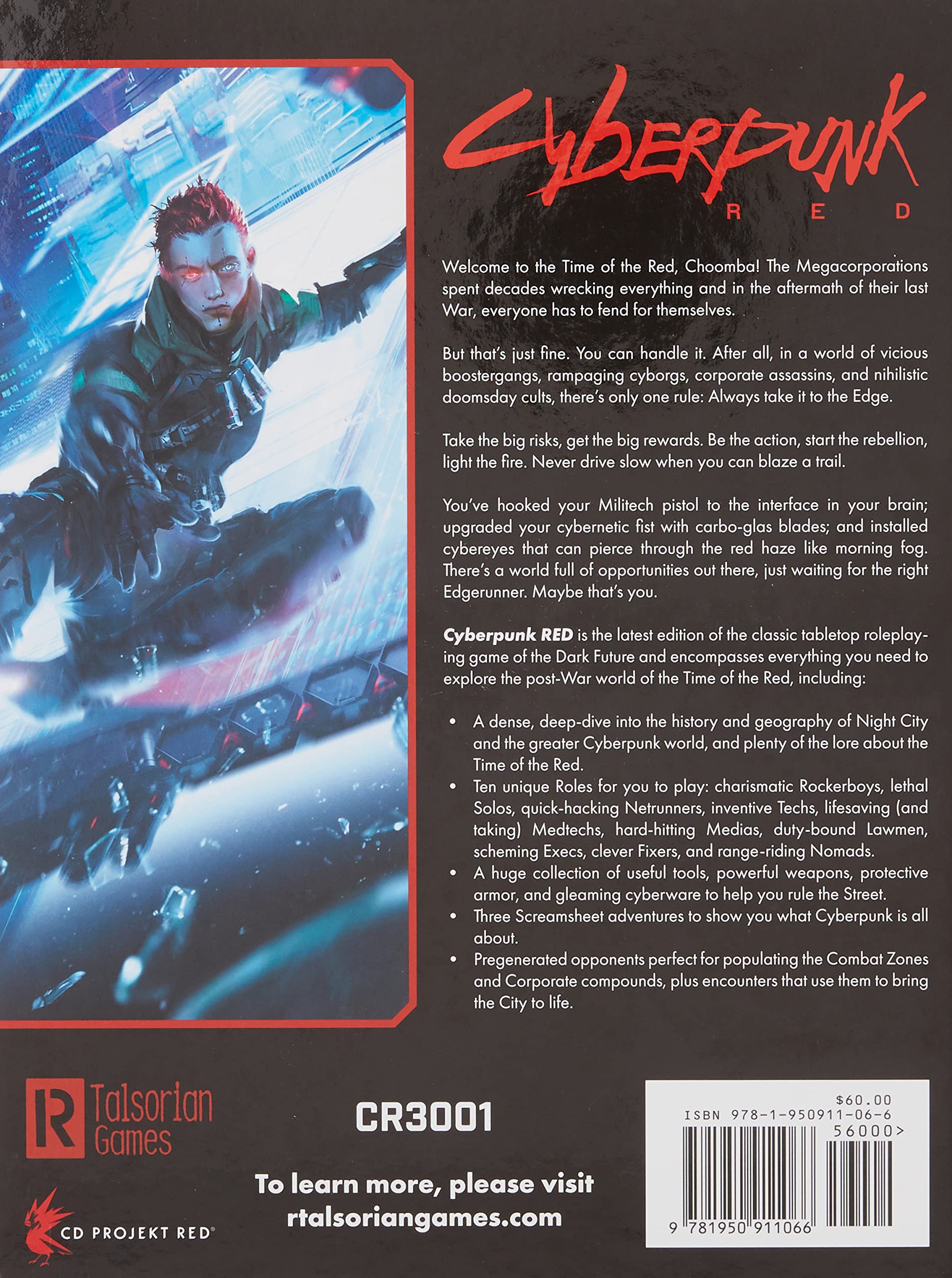 R. Talsorian Games Cyberpunk RED RPG - Multicolor - Model RTGCR3001