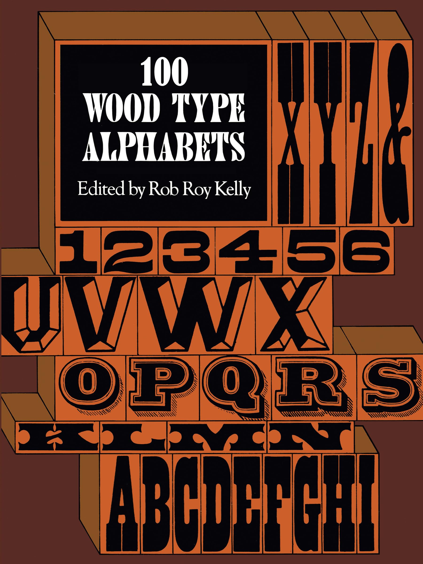 100 Wood Type Alphabets (Lettering, Calligraphy, Typography),Used