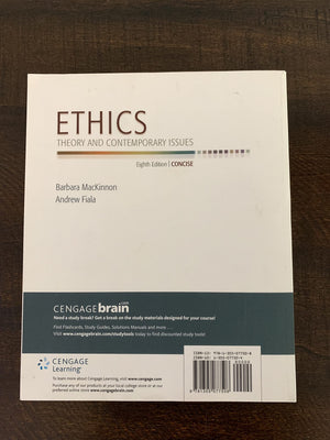 Ethics: Theory And Contemporary Issues, Concise Edition