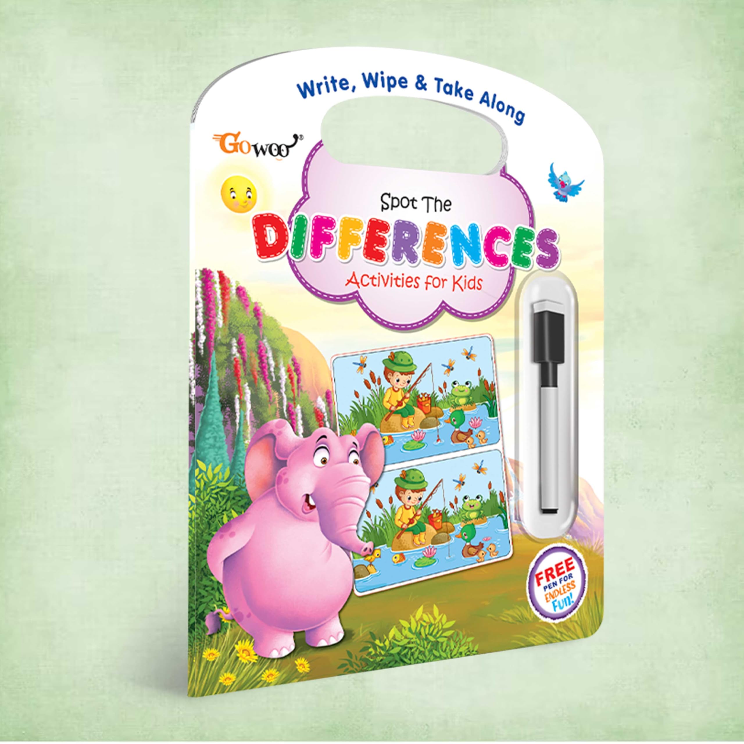 Write, Wipe & Take Along Spot The Difference With Pen | Discover & Dash: On-The-Go Spot Challenges