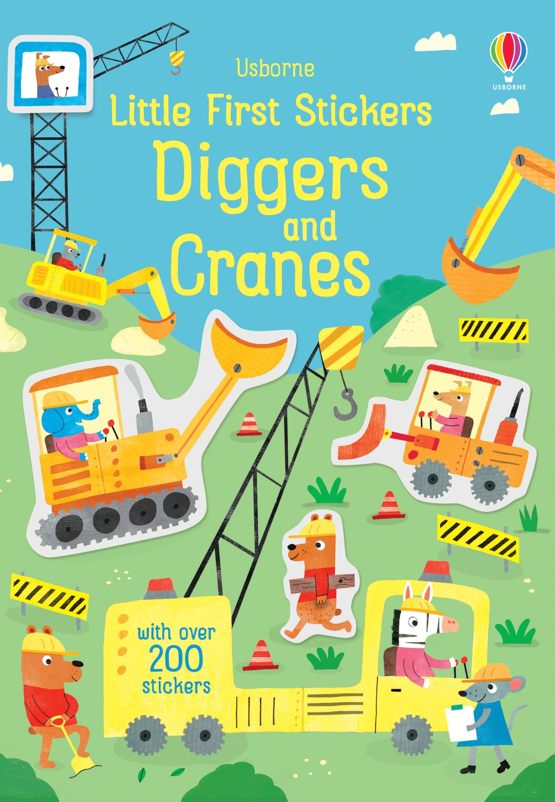 Little First Stickers Diggers And Cranes,Used