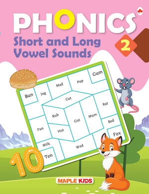 Phonics Reader - Short And Long Vowel Sounds - Activity Book For Kids - Age 3+ Years - Learning Letter Sounds - Phonics Activities - Phonics For Children