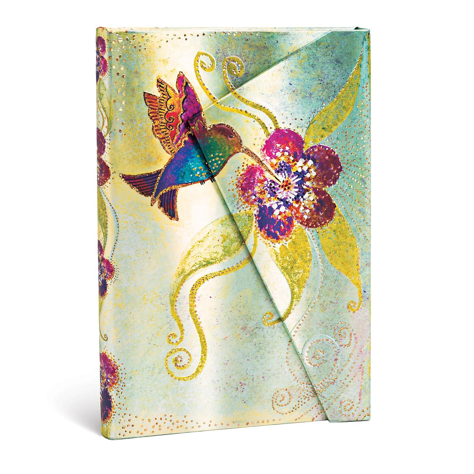 Paperblanks  Hummingbird  Whimsical Creations  Hardcover  Mini  Lined  Wrap Closure  176 Pg  85 Gsm
