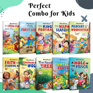 My First Complete Learning Library Pack 1 : Pack Of 10 Story Books For Children With Character Building Stories | Toddler Story Book Set With Moral Values, Early Learning Book Set Of 10 Story Books