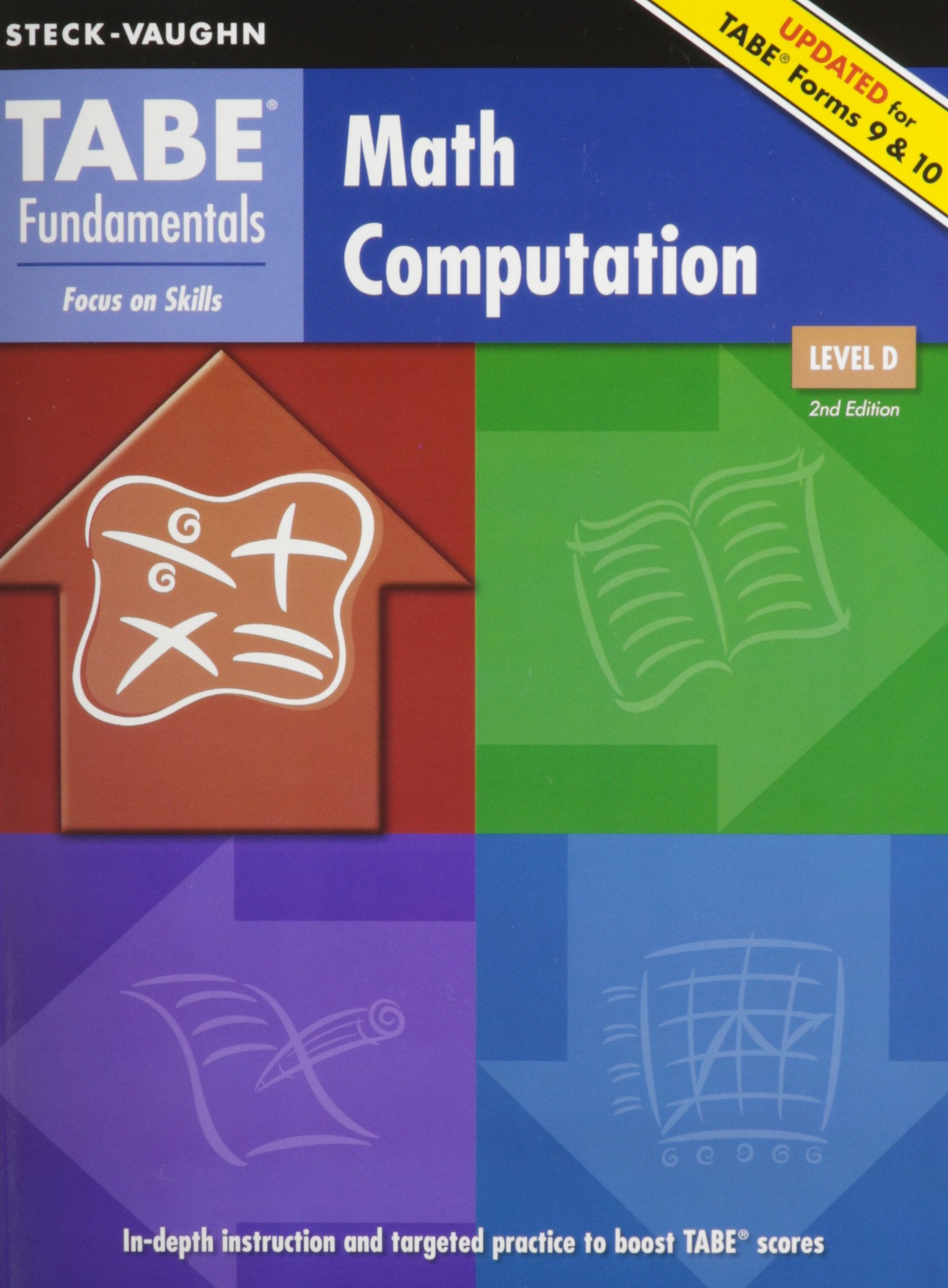 Math Computation, Level D (Tabe Fundamentals),Used