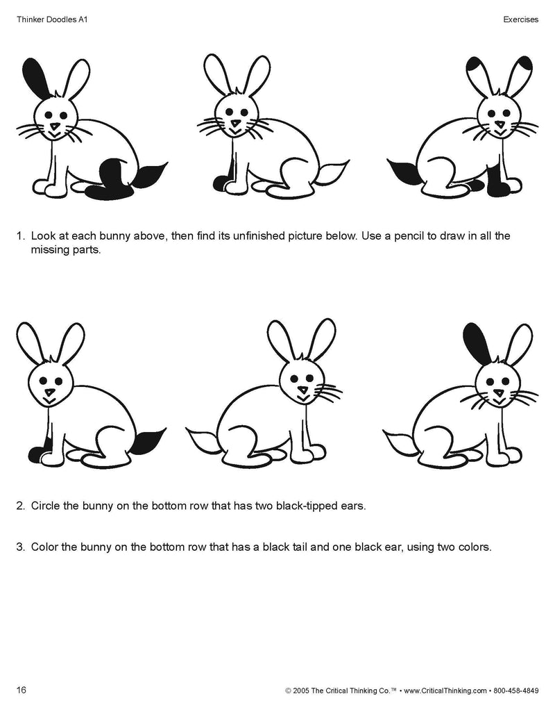 Thinker Doodles: Think, Draw, & Color, Grades K1,Used