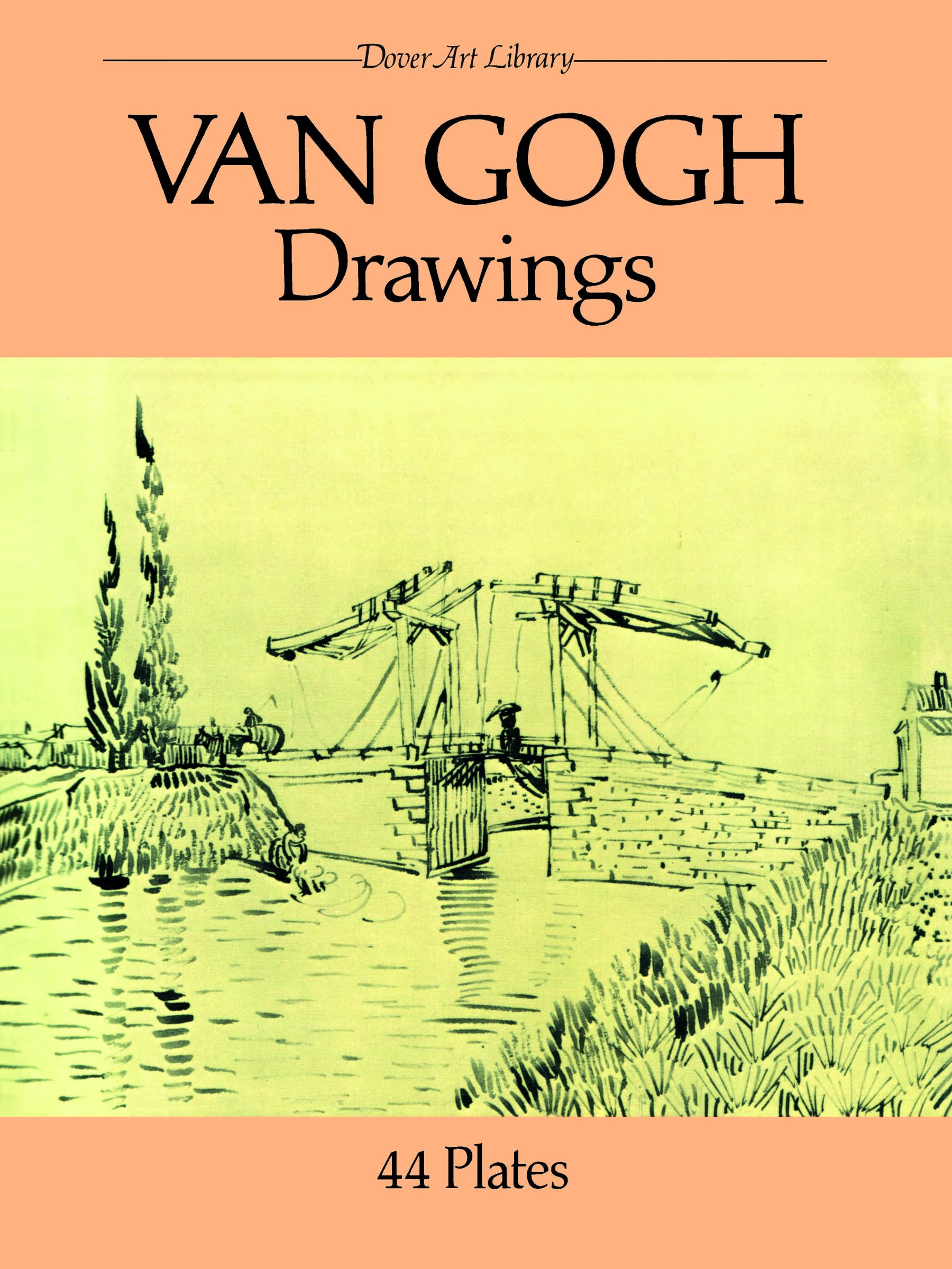 Van Gogh Drawings: 44 Plates (Dover Fine Art, History of Art),Used