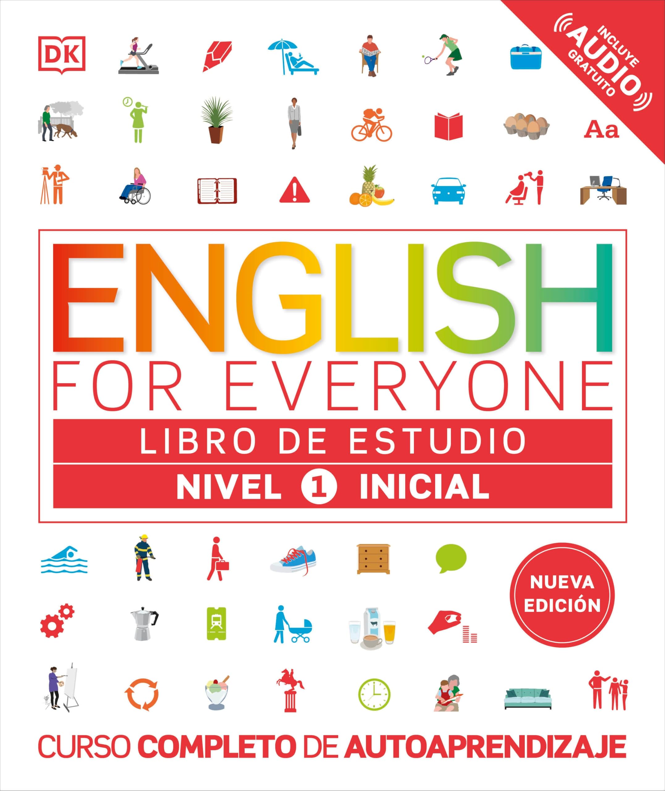 English For Everyone Nivel 1 Inicial: Libro De Estudio: Edicin En Espaol (Spanish Edition)