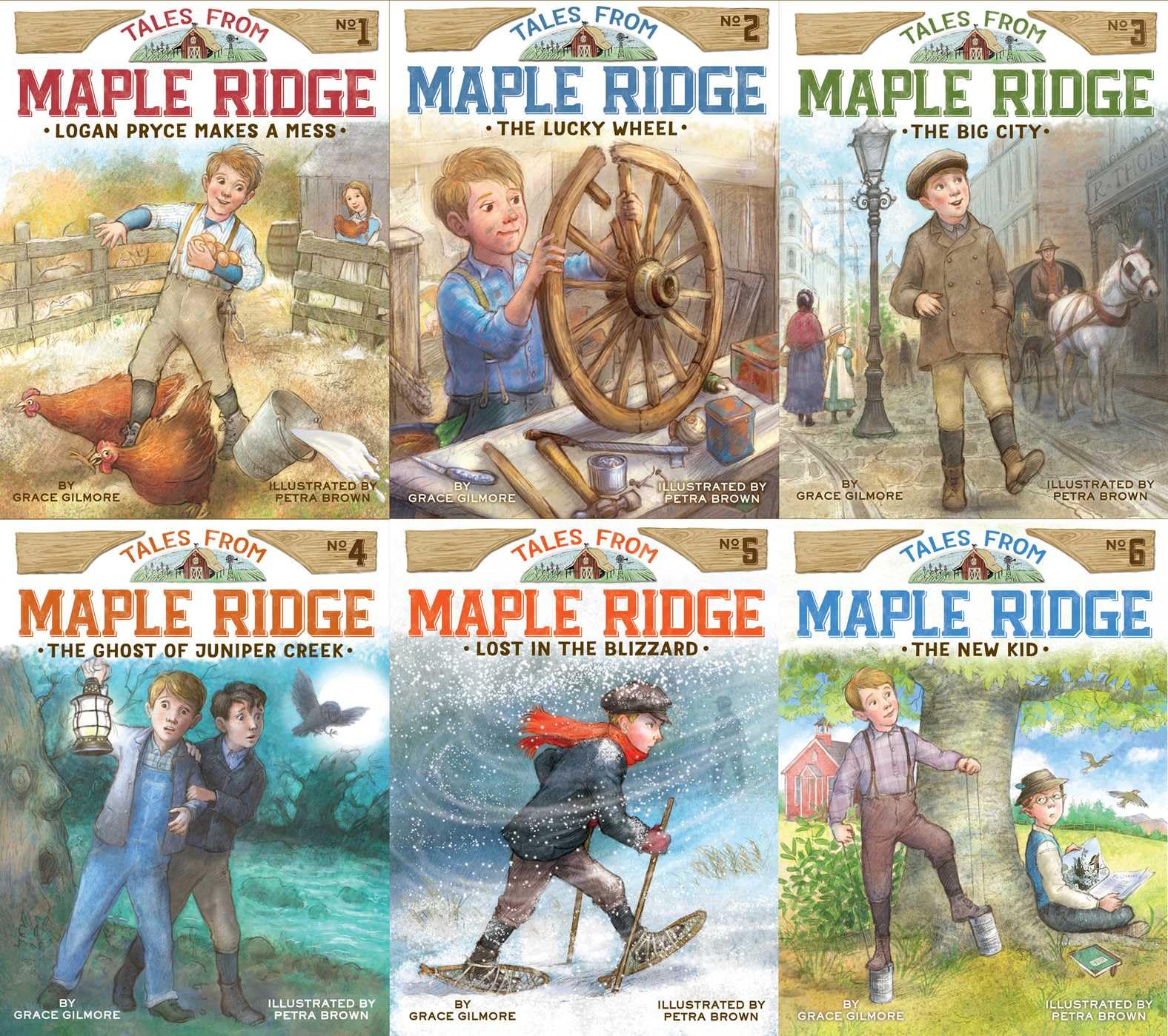 Tales from Maple Ridge Collected Set: Logan Pryce Makes a Mess; The Lucky Wheel; The Big City; The Ghost of Juniper Creek; Lost ,New