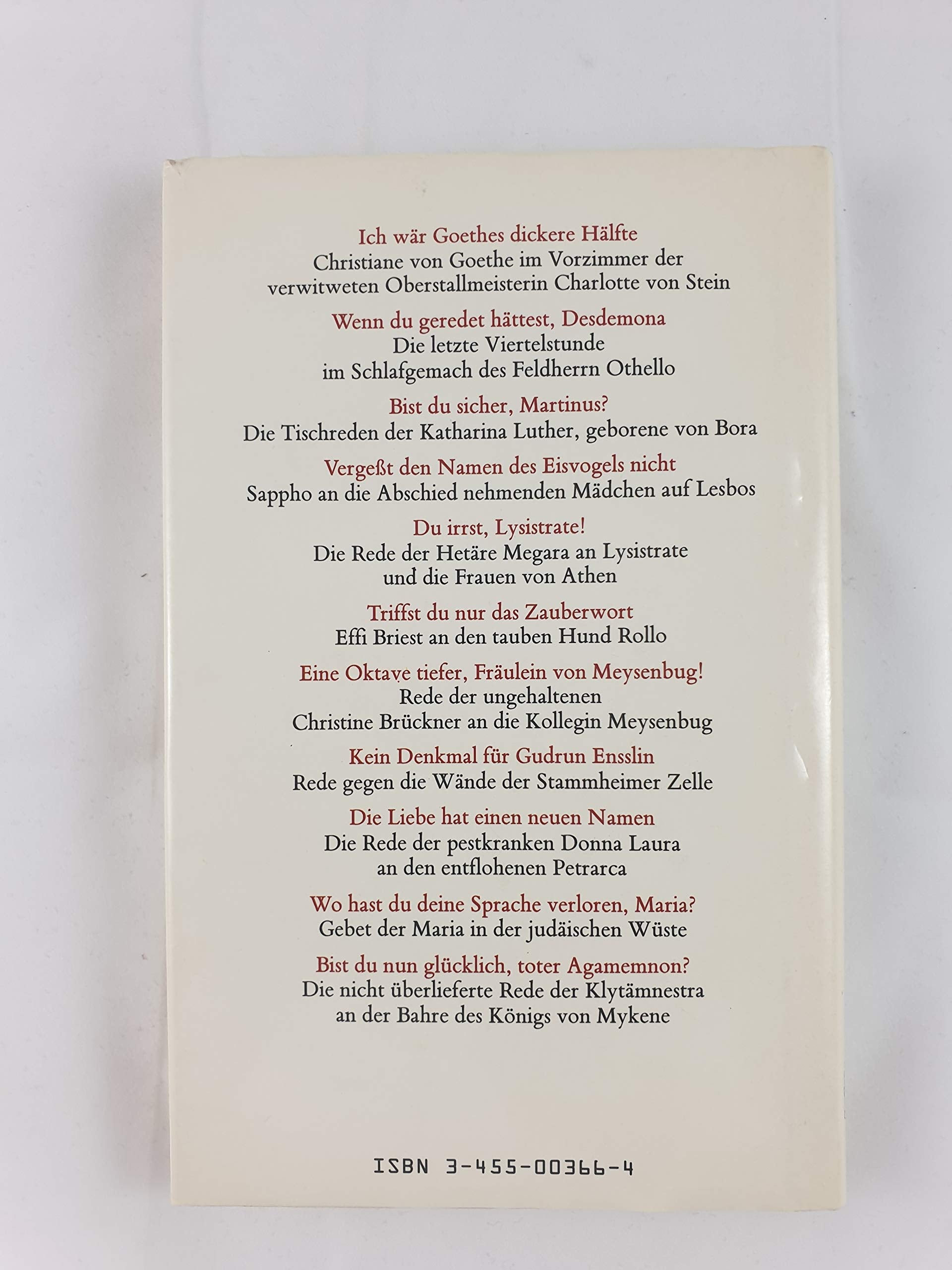 Wenn du geredet hattest, Desdemona: Ungehaltene Reden, ungehaltener Frauen (German Edition),Used