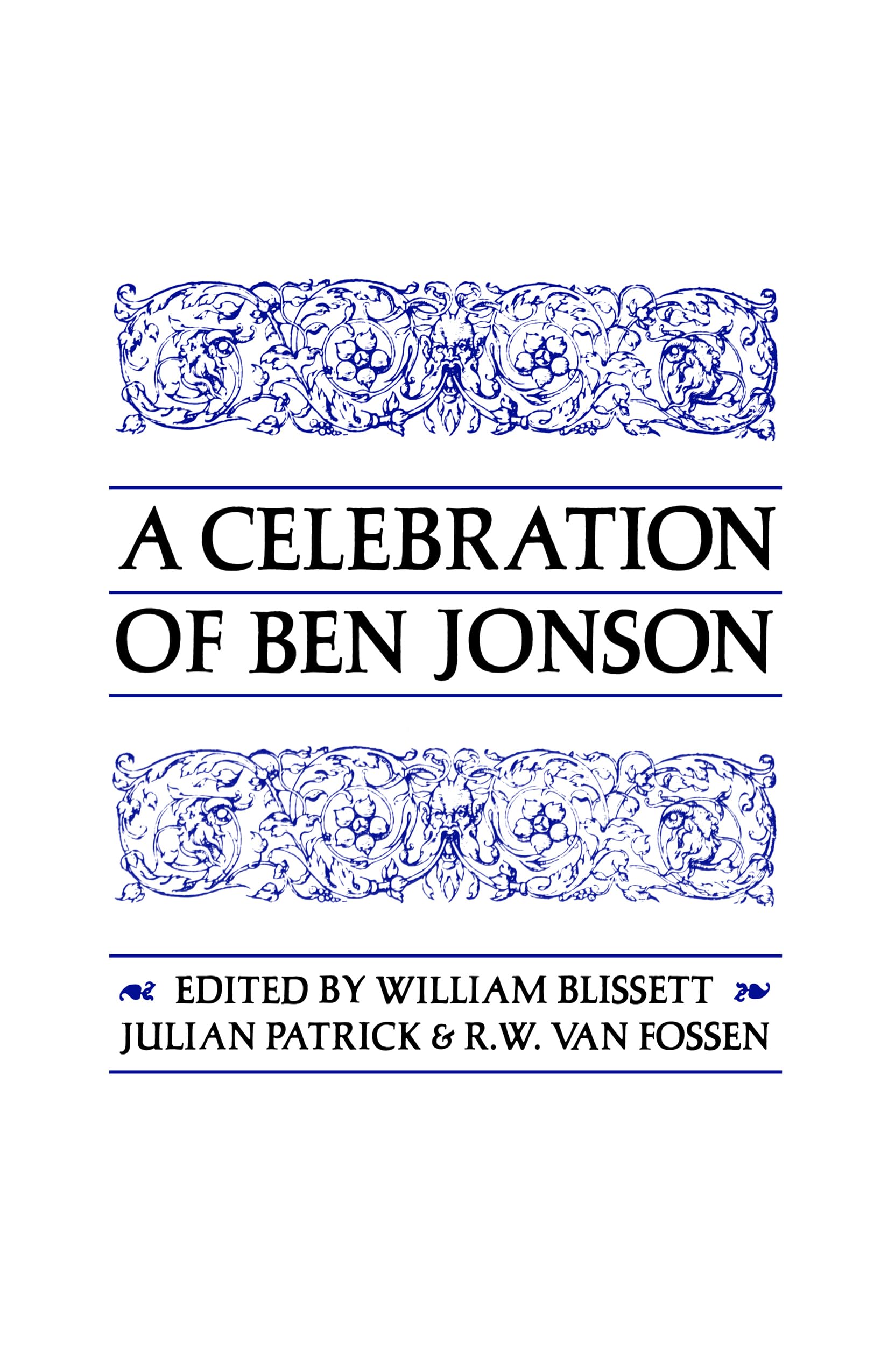 A Celebration of Ben Jonson (Heritage),Used