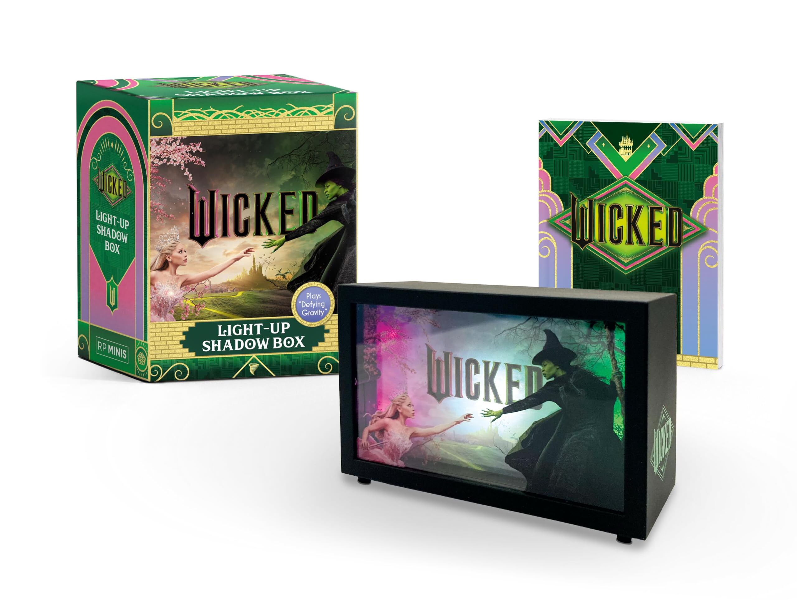 Wicked: LightUp Mini Shadow Box: Plays Defying Gravity (Rp Minis)