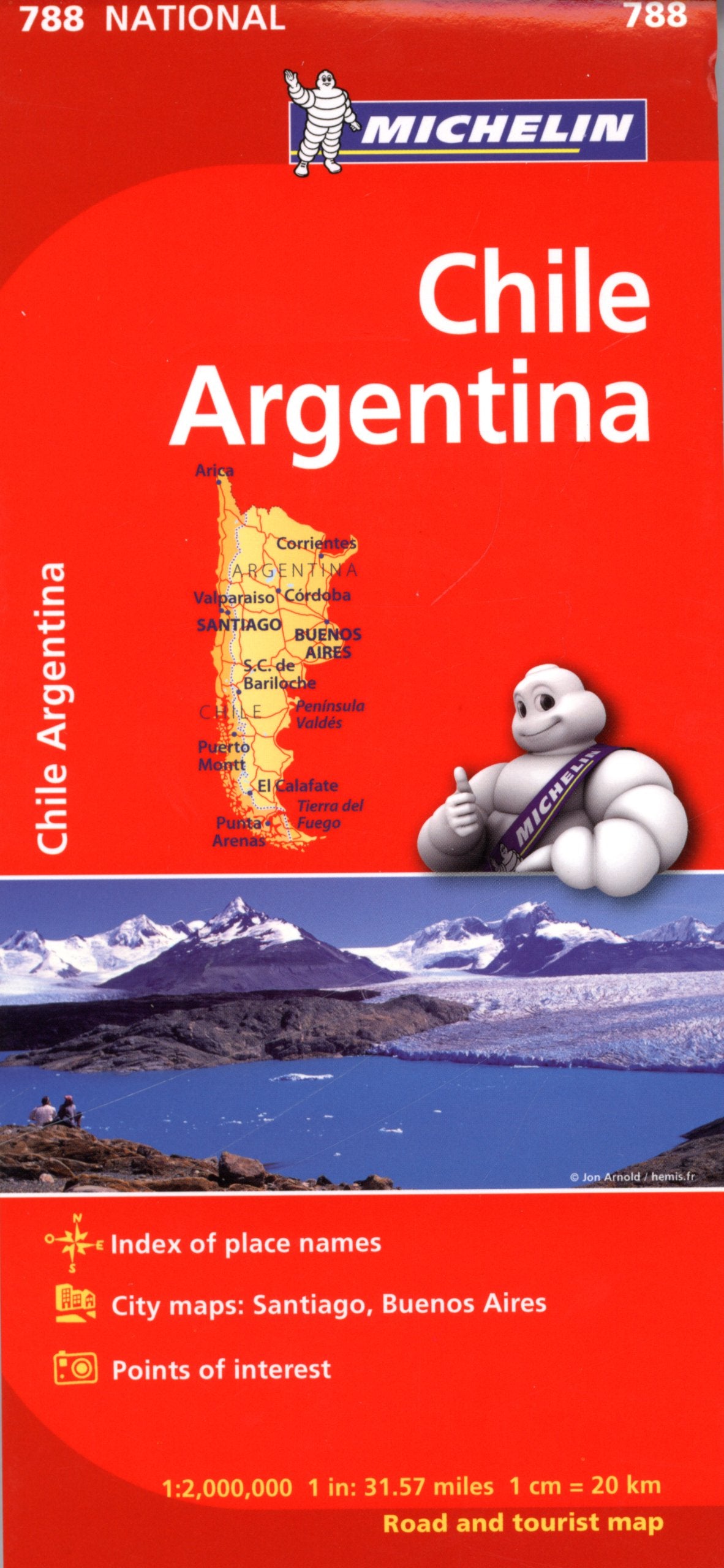 Michelin Chile/Argentina Map 788 (Maps/Regional (Michelin)),Used