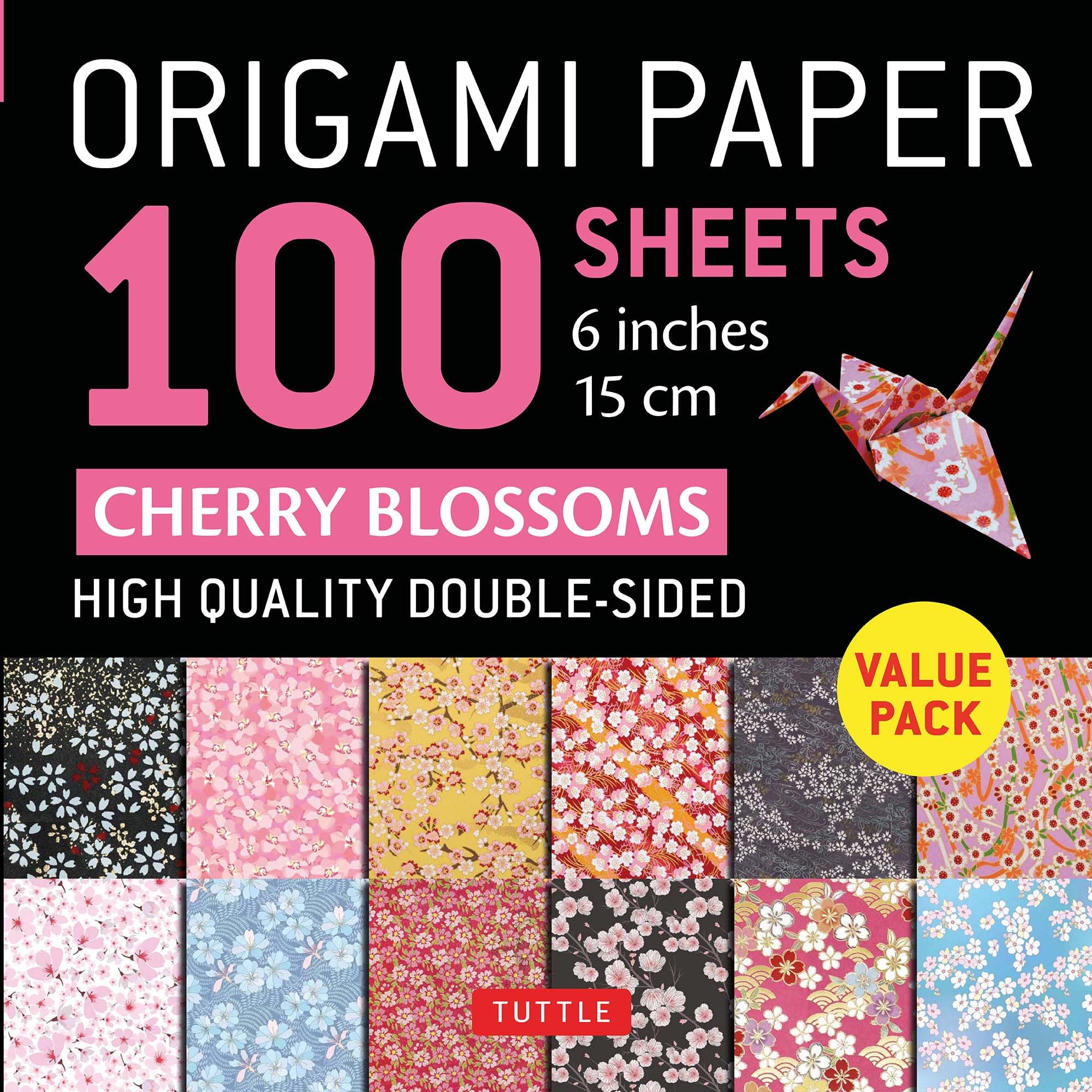 Origami Paper 100 Sheets Cherry Blossoms 6' (15 Cm): Tuttle Origami Paper: Doublesided Origami Sheets Printed With 12 Different,Used
