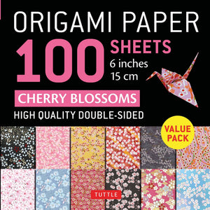 Origami Paper 100 Sheets Cherry Blossoms 6' (15 Cm): Tuttle Origami Paper: Doublesided Origami Sheets Printed With 12 Different,Used