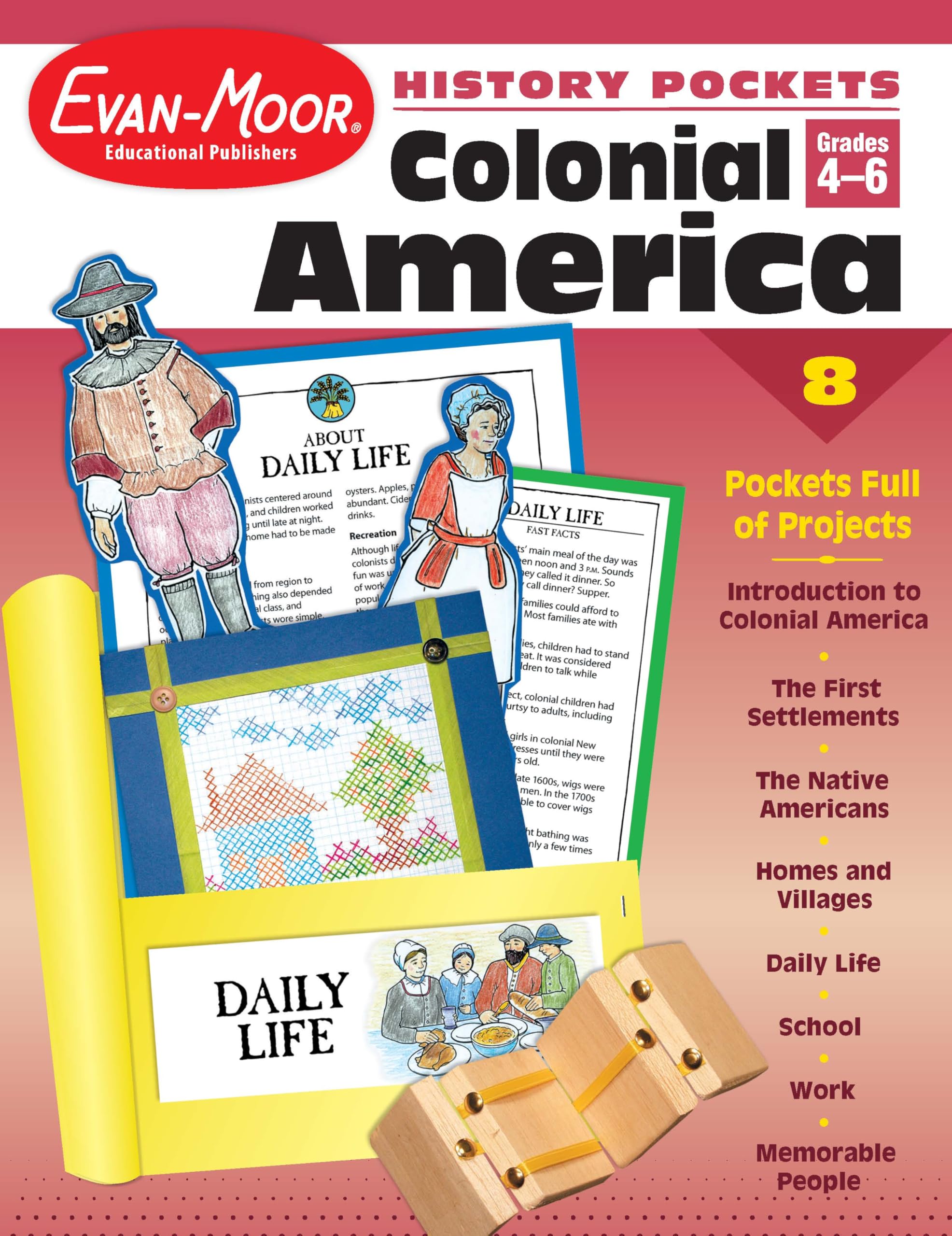 History Pockets: Colonial America, Grades 46+,Used