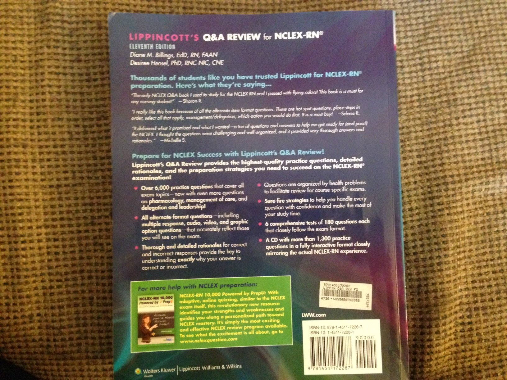 Lippincott's Q&A Review for NCLEXRN: North American Edition,Used