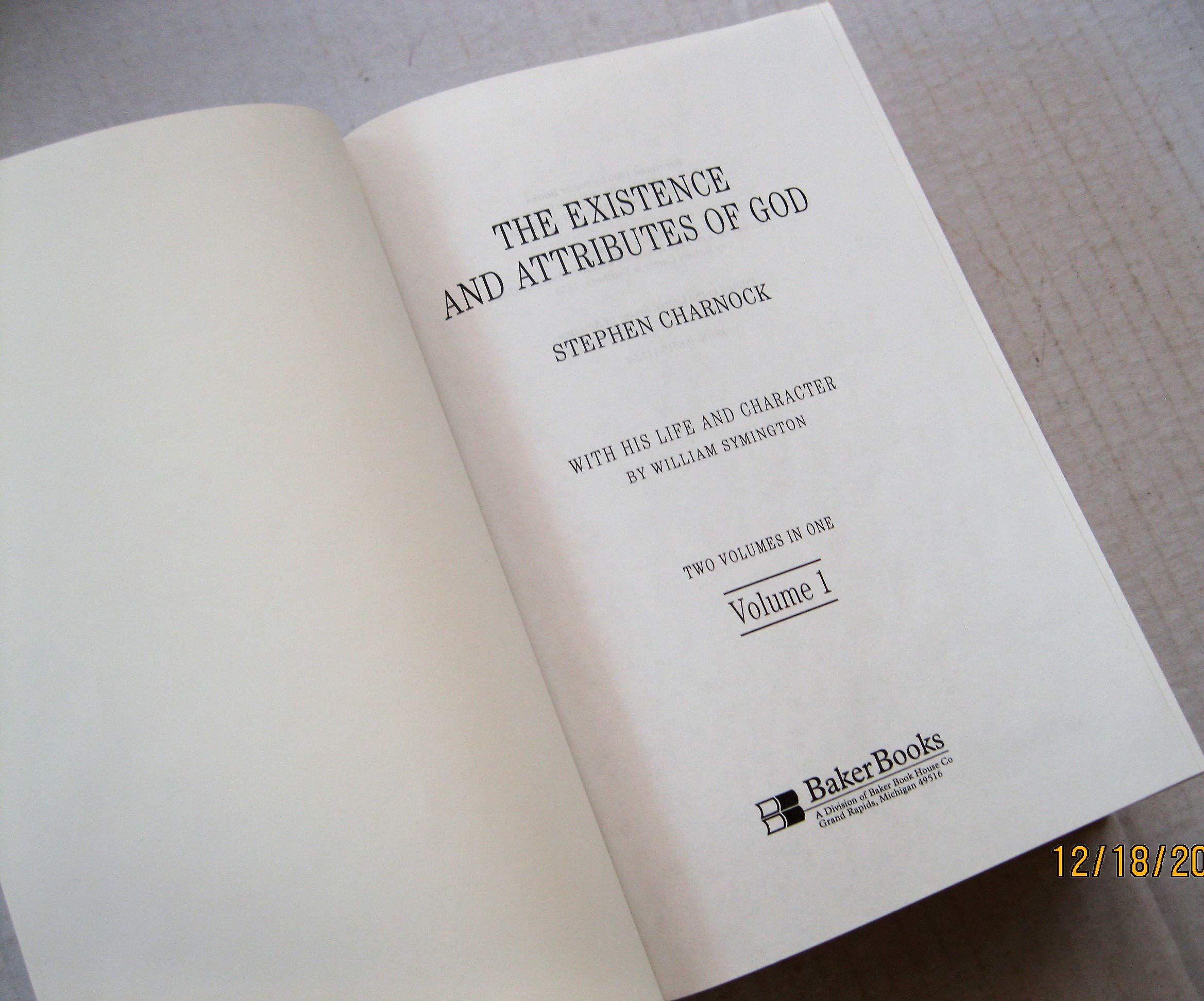 Existence and Attributes of God, The,Used