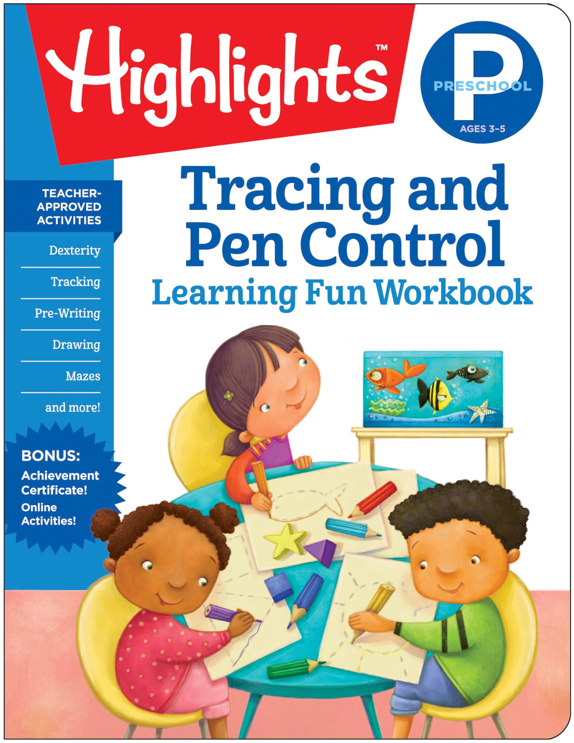 Preschool Tracing and Pen Control (Highlights Learning Fun Workbooks),Used