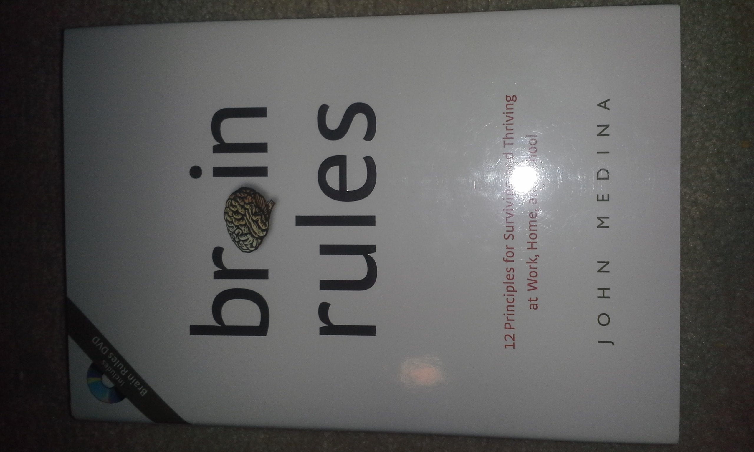 Brain Rules: 12 Principles for Surviving and Thriving at Work, Home, and School (Book & DVD),Used